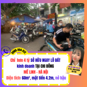 không cần lên phố về ngay đất trục chính tổ 5 – Chi Đông – Mê Linh, Hà Nội
